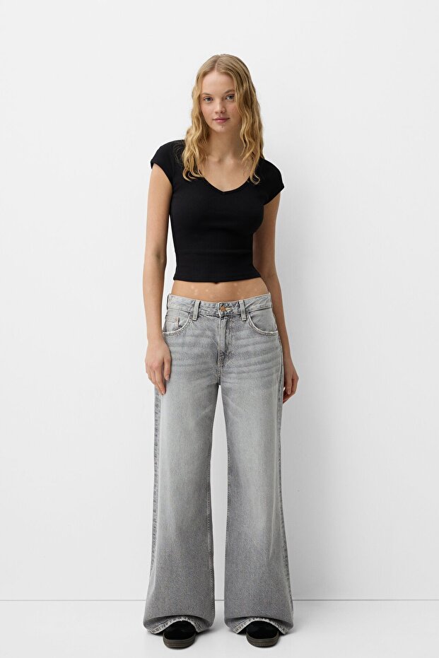 Geniş paça jean - 3