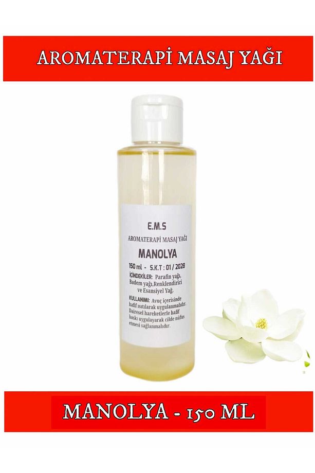 MANOLYA MASAJ YAĞI 150 ML MANOLYA ESANSI AROMATERAPİ MASAJ YAĞI. - 1