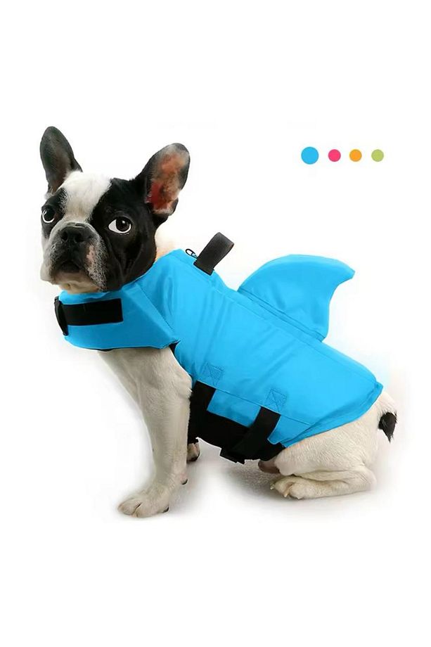 Mavi Köpek balığı Şeklinde Köpek Can Yeleği - 1