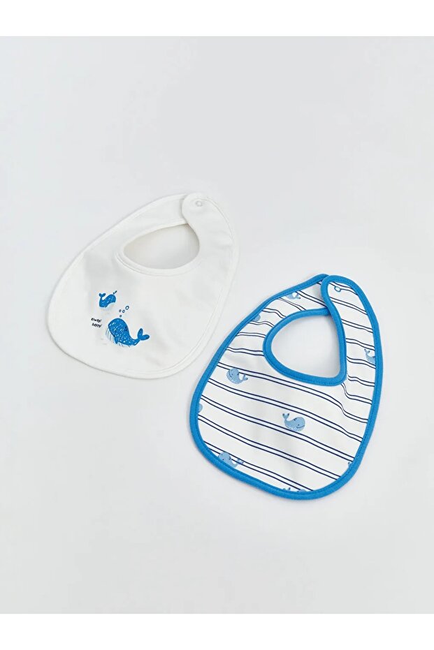 LCW baby Printed Baby Boy Food Bib 2-pack