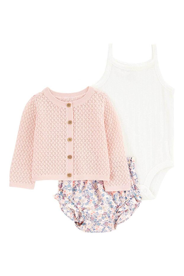 Kız Bebek Alt Üst Set - 1