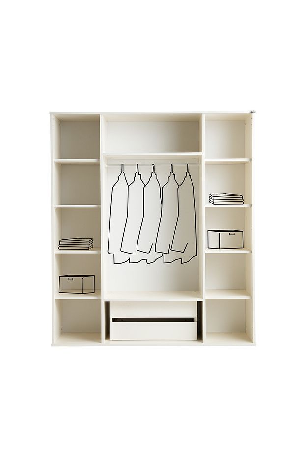 Perla %100 Mdf 4 Kapaklı Dolap Gardırop - 2