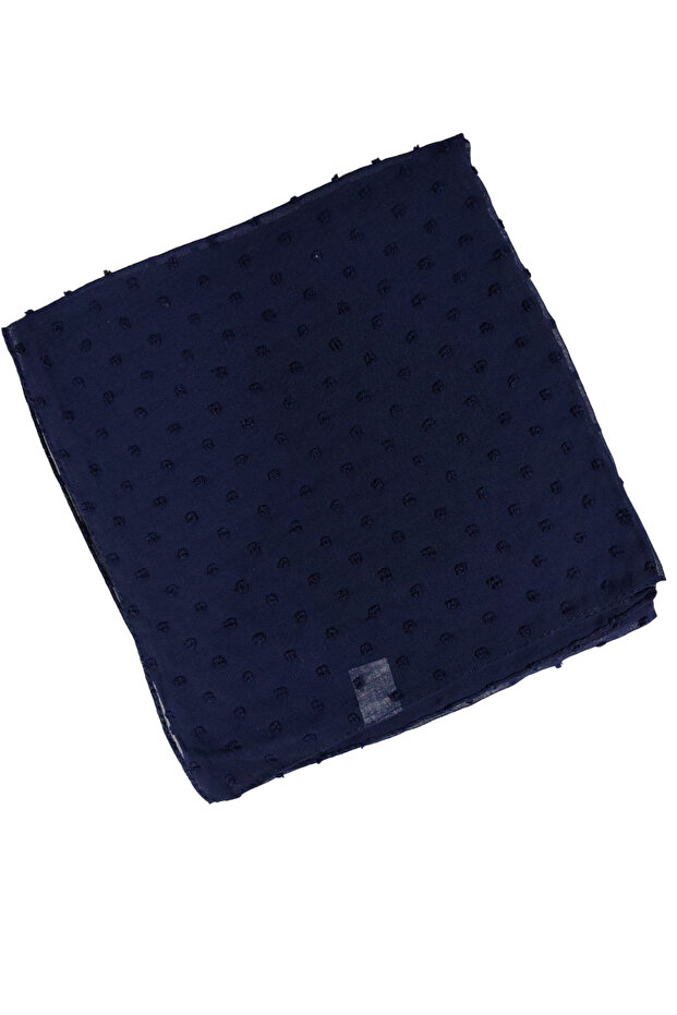 وشاح من الكريب المصري بلون سادة - Pıt Pıt - 3