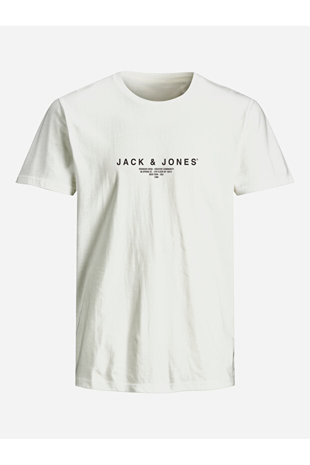 Slogan Print Crew Neck T-Shirt