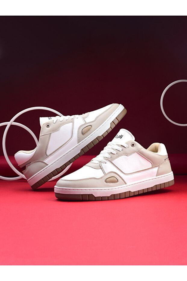 Low Top Lace Up Court Sneakers