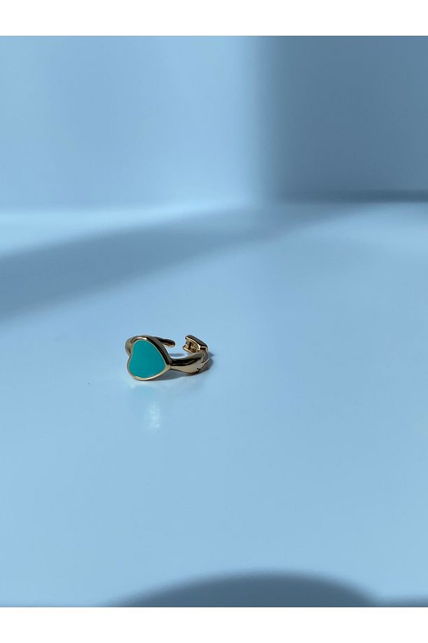 Kalp Okyanus  Mavi Renk Tragus Helıx Lobe Kıkırdak Piercing 6 mm - 6