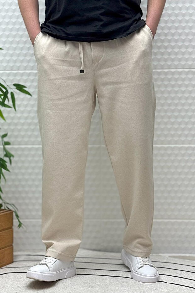 Men's Relaxed Fit Pique Baggy Pants