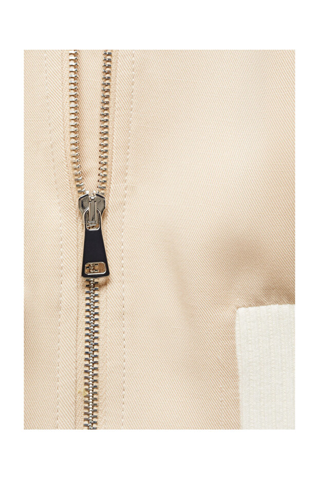 Leinen-Lyocell-Bomberjacke - 5