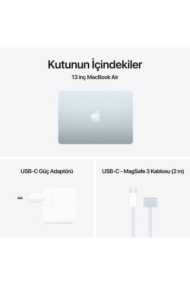 13" MacBook Air: Apple M4 chip with 10-core CPU and 10-core GPU, 16GB, 512GB SSD - Gök Mavisi - 11
