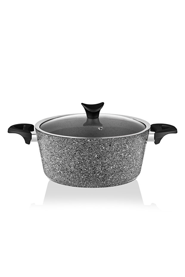 Mega 9 Parça Tencere Seti Gri - 5