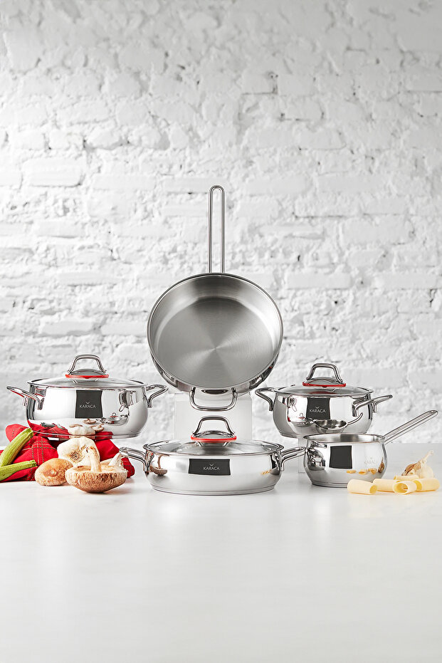 Şile 8 Parça Çelik Tencere Seti - 1