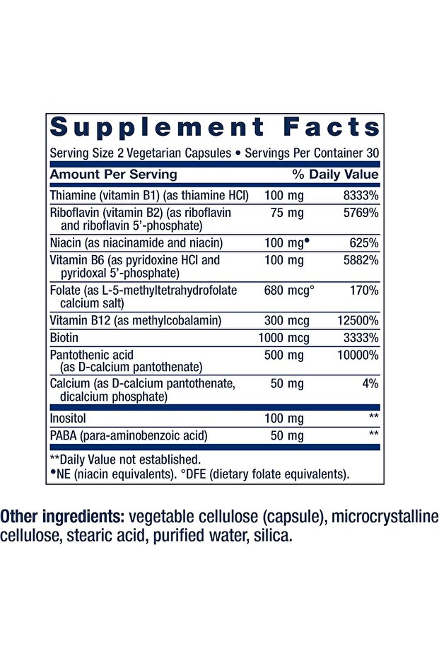 , BioActive Complete B-Complex, 60 Vegetable Capsules - 11