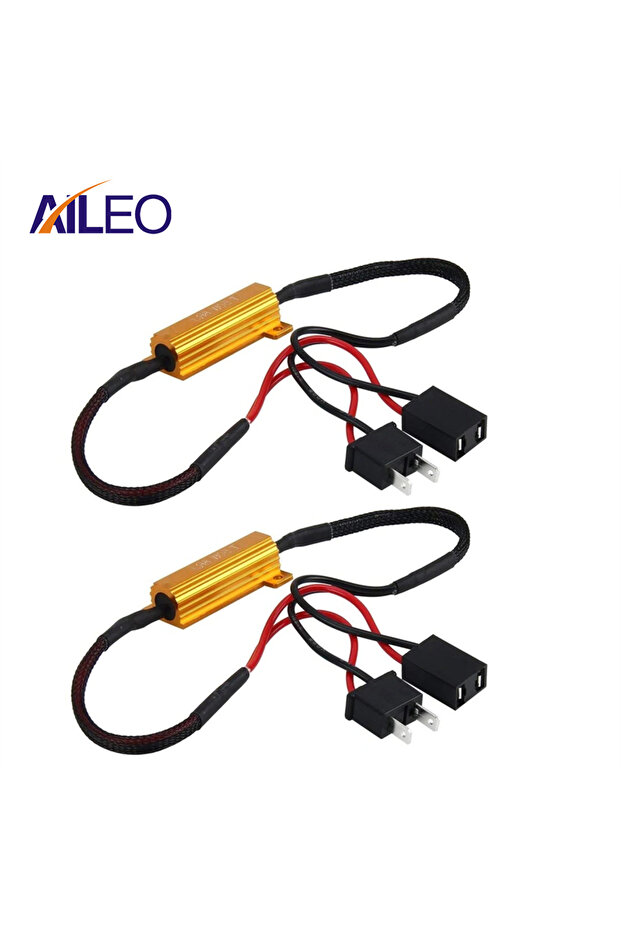 H7 AILEO 2 قطعة H7 H11 50 واط مقاومة تحميل السيارة وإلغاء الخطأ 9006 9005 h9 h8 فك تشفير LED Canbus مجاني W
