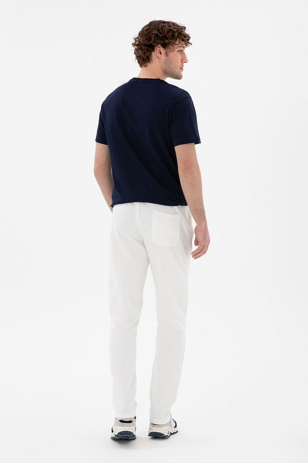 Erkek Slim Fit Düz Paça Ekru Eşofman Altı 50298020-vr019 - 4