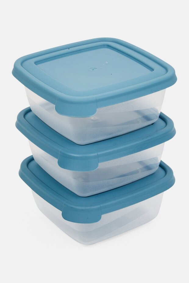 مجموعة من 3 قطع صندوق تخزين 500 مل، متنوعة - 3