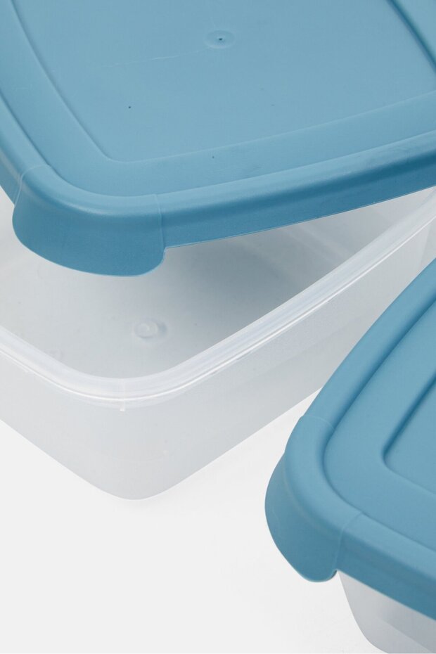 مجموعة من 3 قطع صندوق تخزين 500 مل، متنوعة - 4