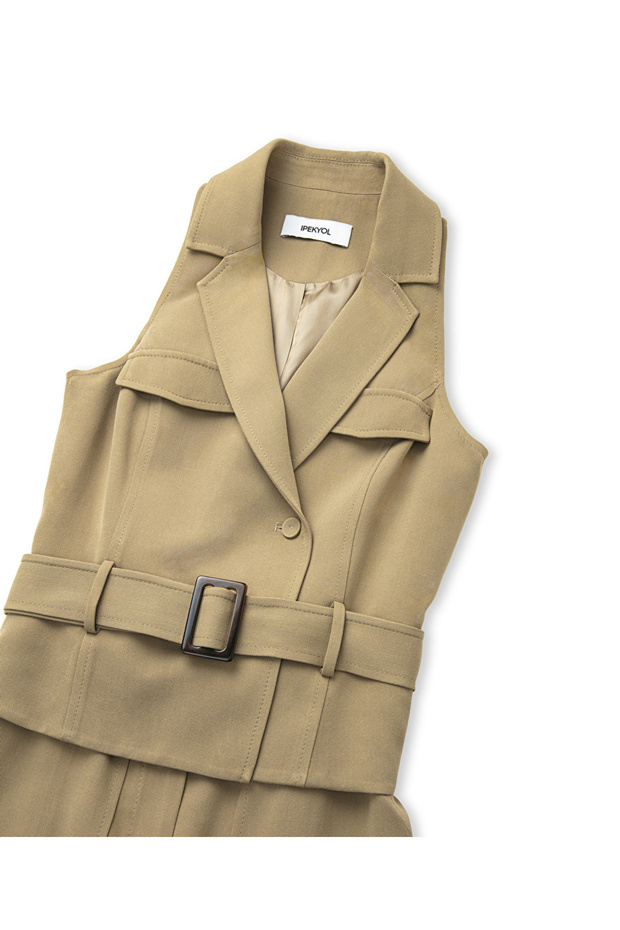 Çift parça görünüm elbise - 4