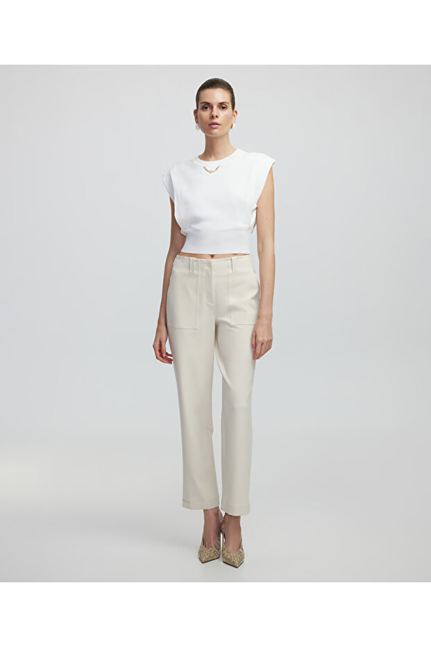 Geniş cepli pantolon - 1