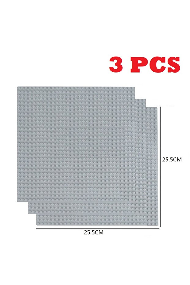 32 × 32 رمادي فاتح 3 قطع مكعبات ألواح القاعدة الكلاسيكية 32 × 32 32 × 16 نقطة بناء ألواح القاعدة تجميع الطوب