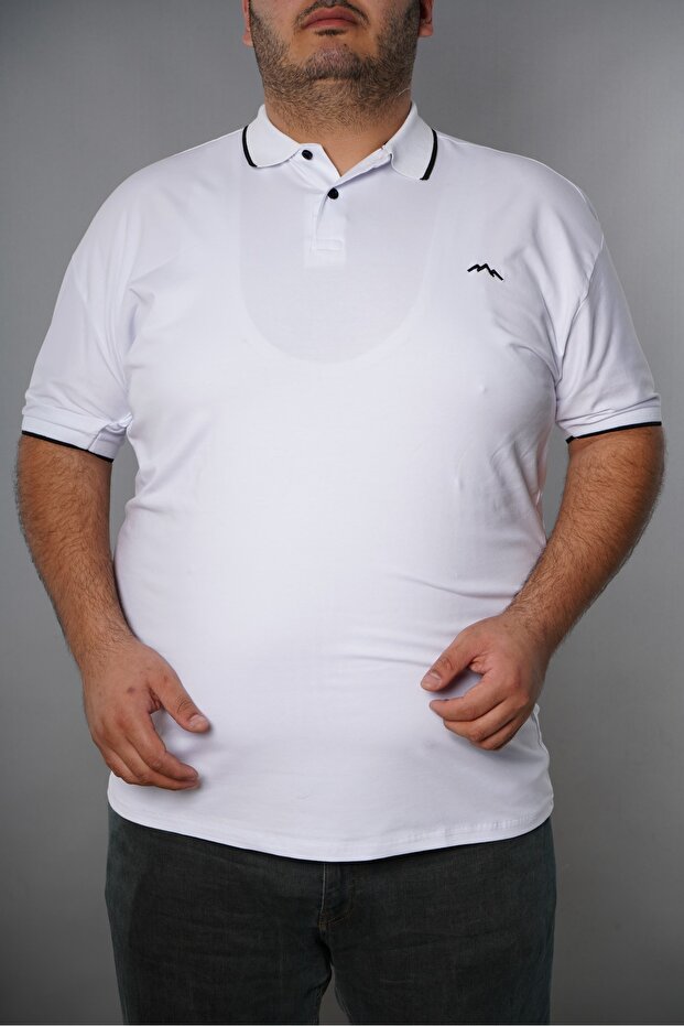 تي شيرت كبير الحجم بياقة بولو - 2