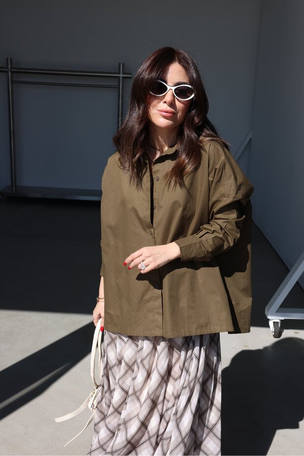 قميص أساسي كبير الحجم - 4