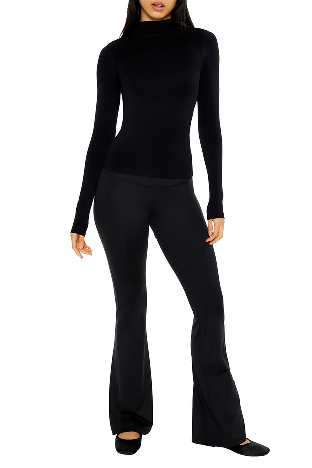 Dikişsiz Dik Yaka Bluz - 7