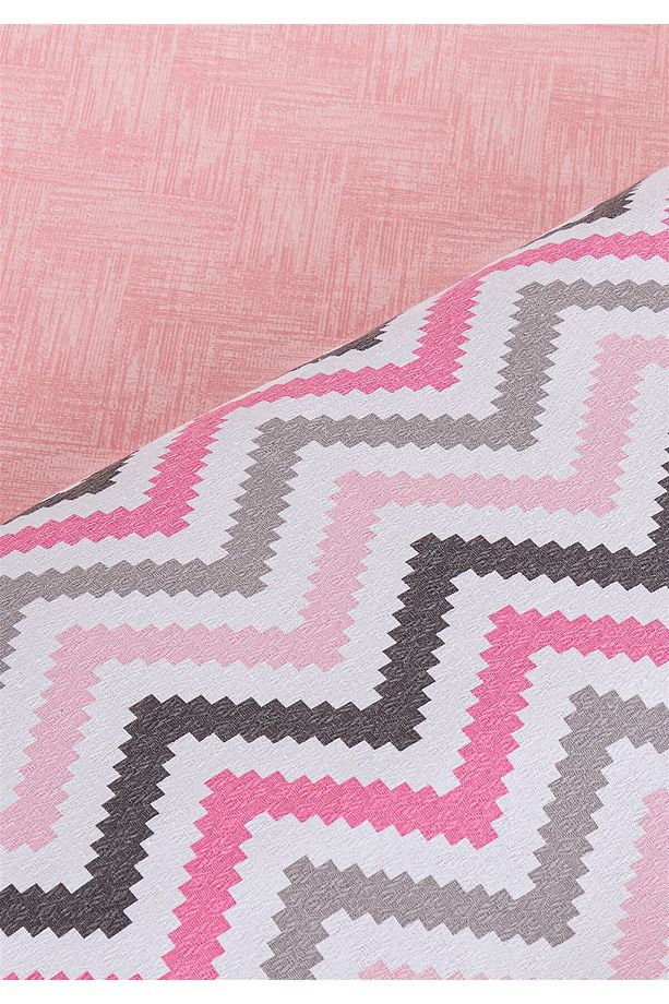 Soren Tek  Kişilik Pike Takımı 160x230 cm Roller    Pembe Siyah - 3