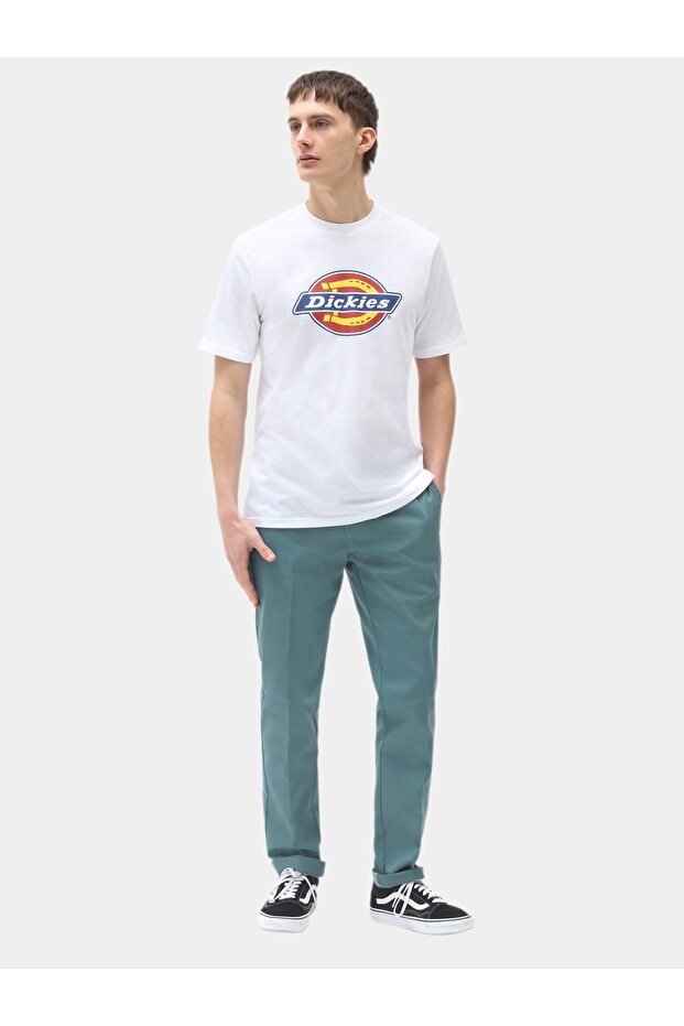 White Dickies εικονίδιο λογότυπο Tee White - 4
