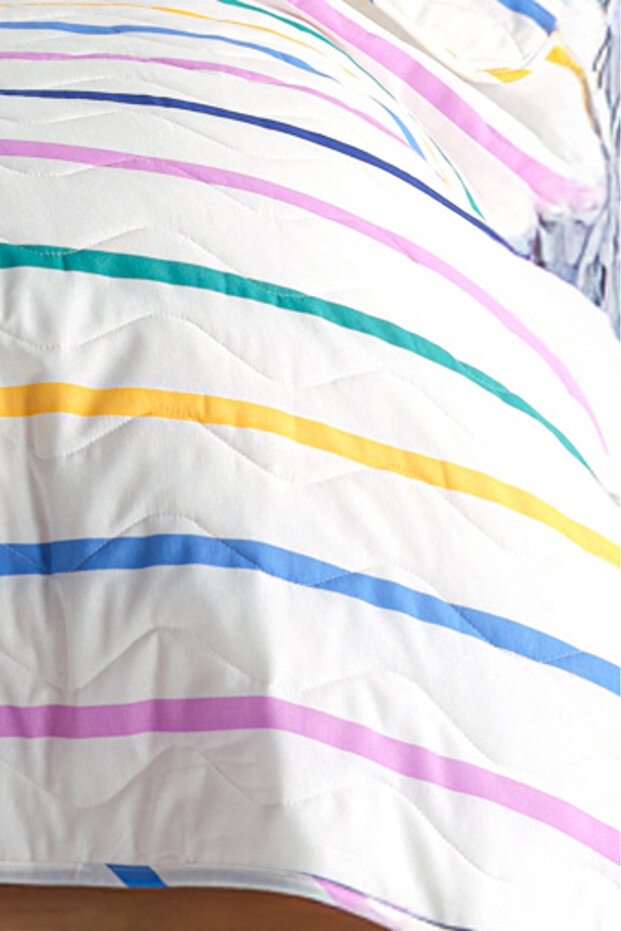 Kapitone Yatak Örtüsü Seti Tek Kişilik Funny Lila - 2