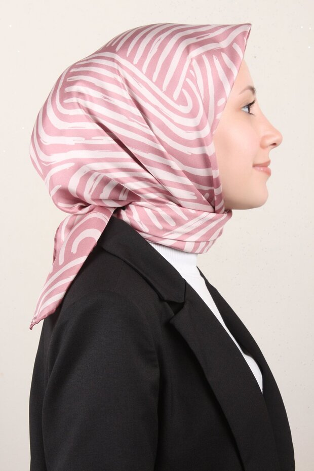 Twil İpek Eşarp 4010-84 Gül Kurusu - 2