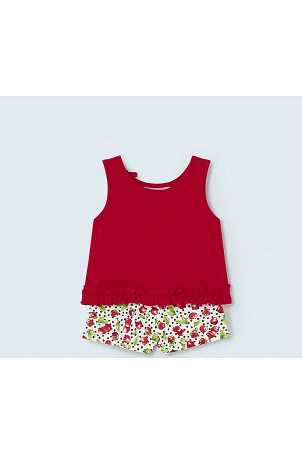 Kız Bebek Tişört Şort 2 Li Set 1277 - 4