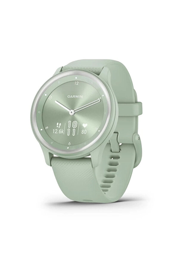 vívomove Sport - 40mm -Cool Mint Case and Silicone Band with Silver Accents
