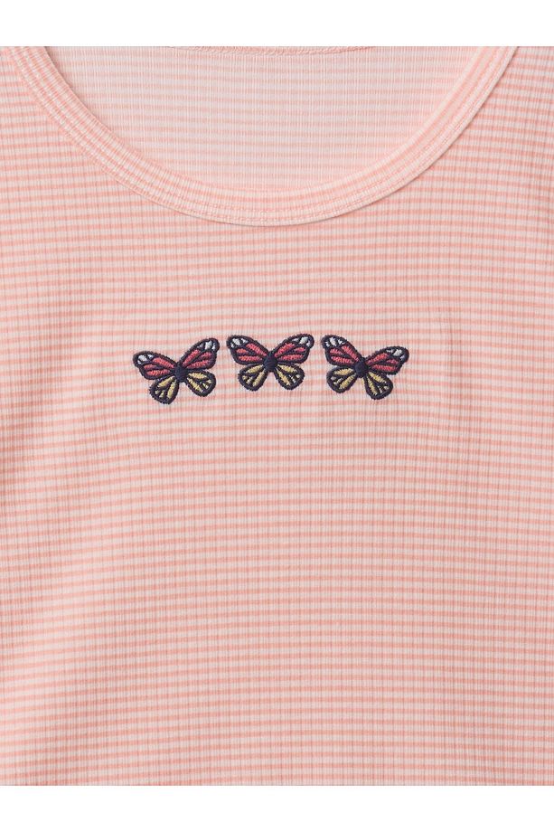 Kız Çocuk Pembe Şort Pijama Takımı - 2