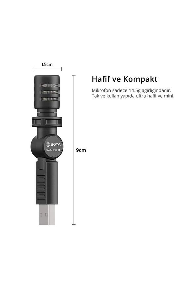 By-m100ua Kompakt Usb Bilgisayar Mikrofonu - 4