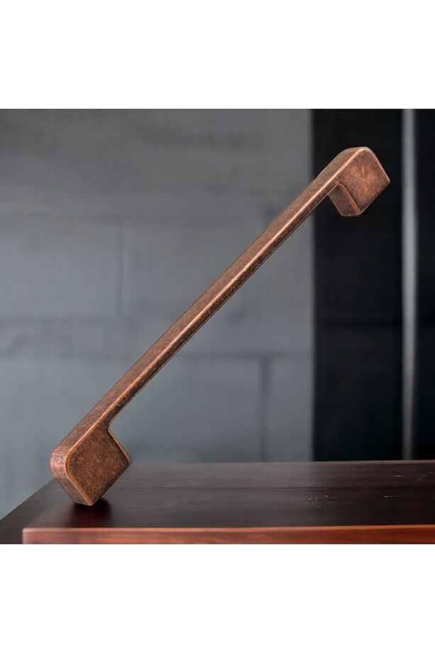 Radus Eskitme Antik Bakır 192 Mm Metal Mobilya Mutfak Çekmece Dolap Kulpu Kulbu Kulpları 10 Adet - 4