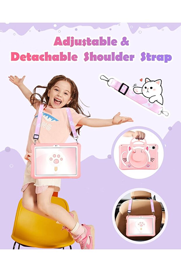 Apple Ipad Air 2 9.7" Case Elegance with Stand and Character for Kids A1566 A1567 - 3
