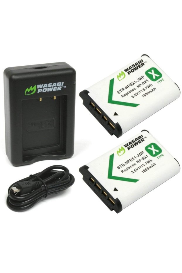 NP-BX1 Battery (2-Pack) & Dual USB Charger for Sony ZV-1, RX100, Cyber-Shot, FDR-X3000 & More