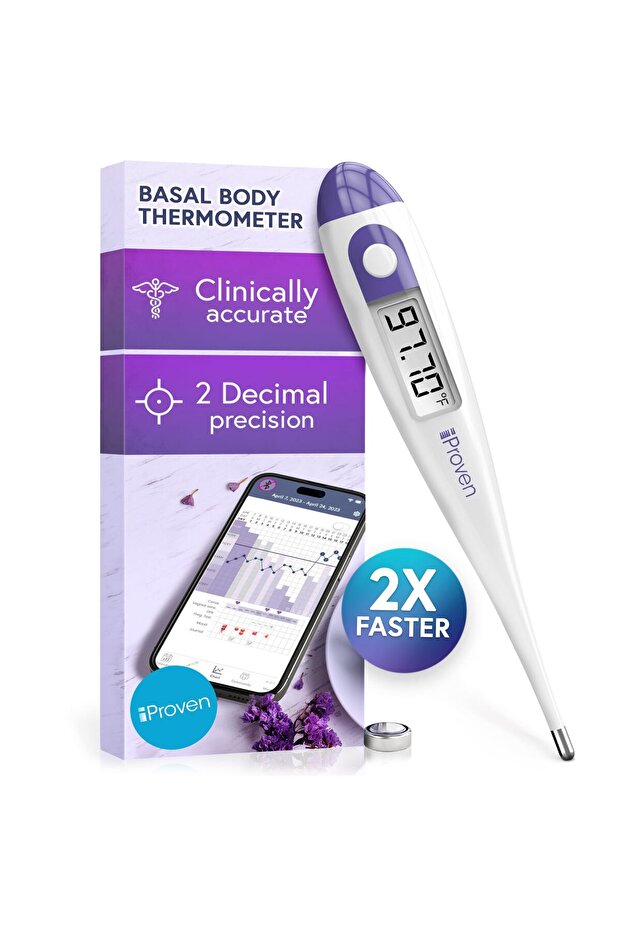Basal Body Thermometer for Fertility Tracking - Works with Apps - BBT-113Ai by iProven