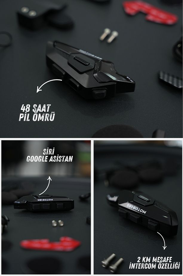 Mt-x2 Kask Kulaklık Bluetooth Motosiklet Kulaklık Intercom Interkom Seti 5.3 Bluetooth - 6