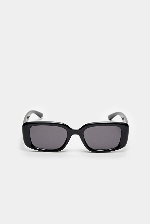 نظارة شمسية مستطيلة الشكل على شكل صدفة السلحفاة - 1