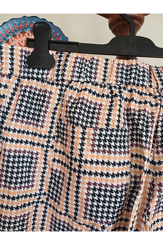 Men's Patterned Summer Thin, Front and Back Pockets, Elastic Back Pants, - 4