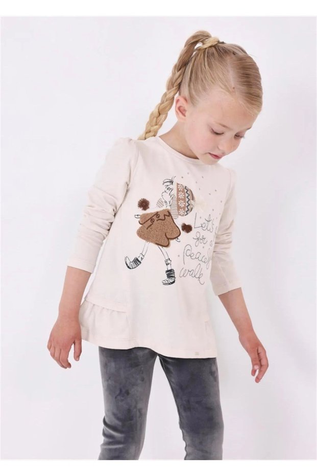 Girl's Velvet Leggings Sweatshirt Set 4785