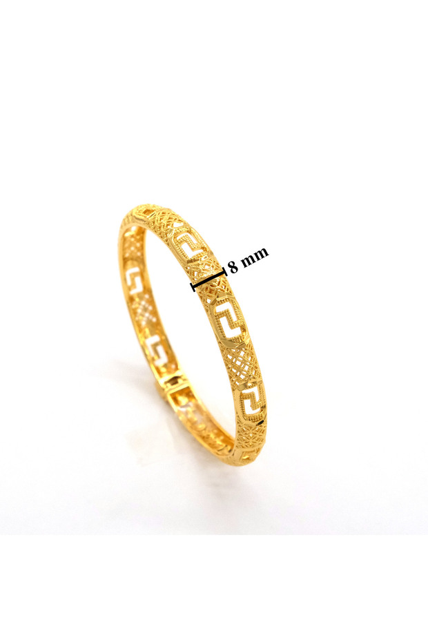 Çelik Kelepçe Altın Kaplama Kadın Hint Model BLZ-609 - 3