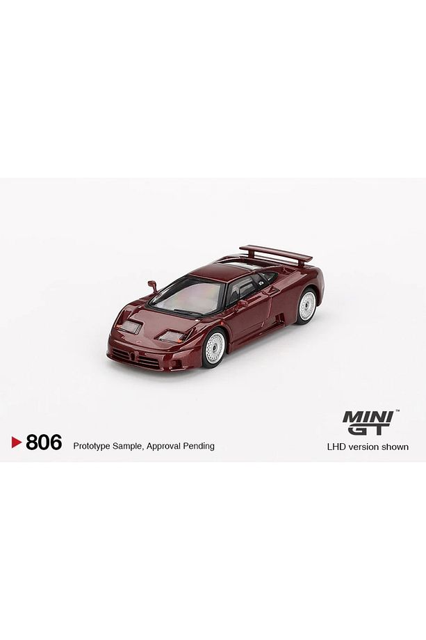 806 Bugatti EB110 GT Dark Red Metallic LHD Model Araba - 1