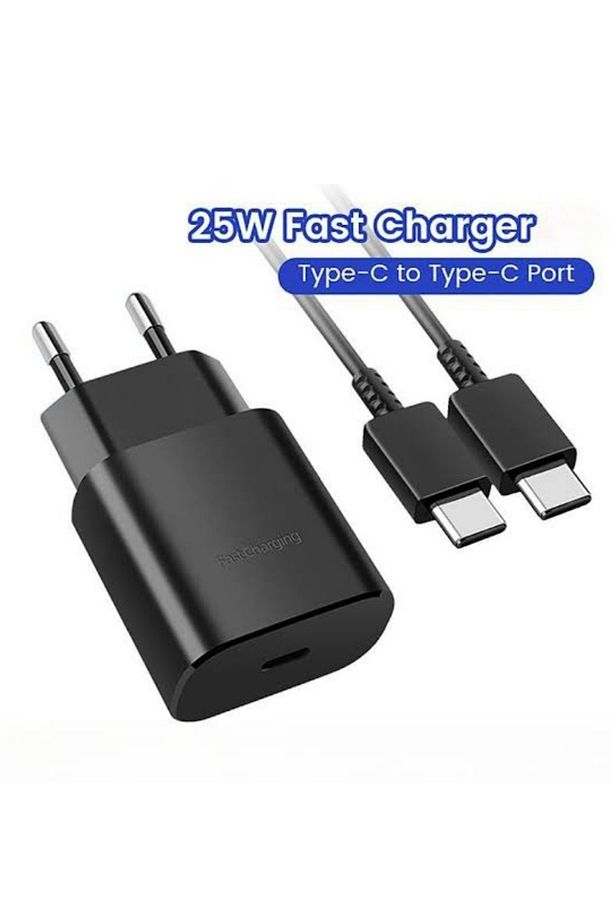 Samsung Galaxy S21/S22/S23 ultra S24 Ultra Plus Uyumlu Hızlı Şarj Aleti Type-C 25W Usb-C Set - 4
