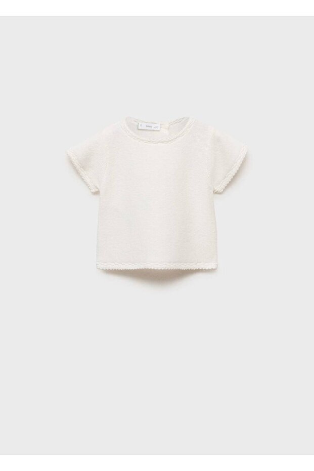 Kurzärmeliger Pullover - 1