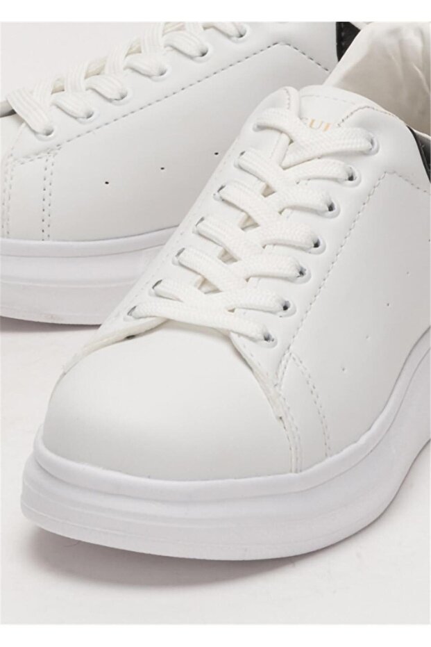 Unisex High Sole Codzienne sportowe buty sportowe BIAŁO-CZARNE - 5