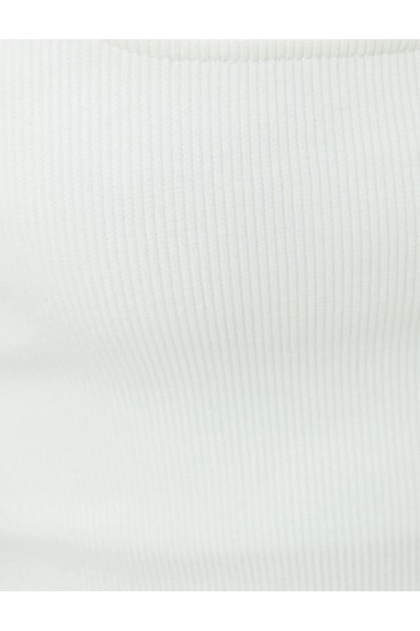 Askılı Fitilli Basic Crop Atlet - Çift Kat Astarlı (%100 PAMUK) - 6
