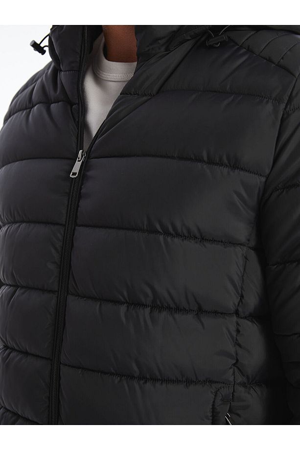 LCW Standart Kalıp Kapüşonlu Erkek Şişme Mont - 3