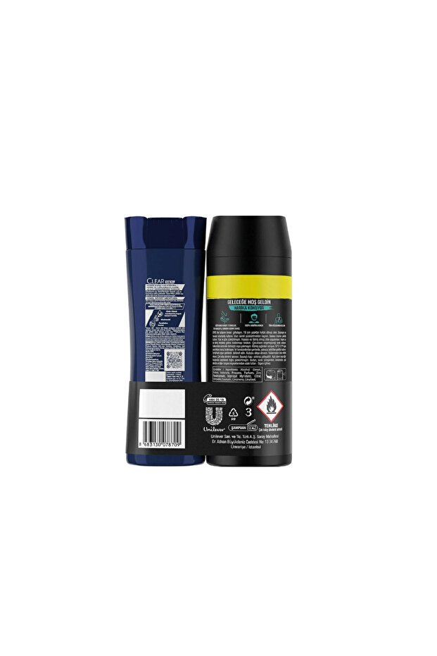 Erkek Sprey Deodorant 200 ml +Saç Bakım Şampuanı Menthol 180 ml - 2